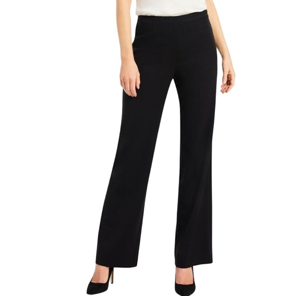 Nic + Zoe pants Avenue wide leg trousers black size 14